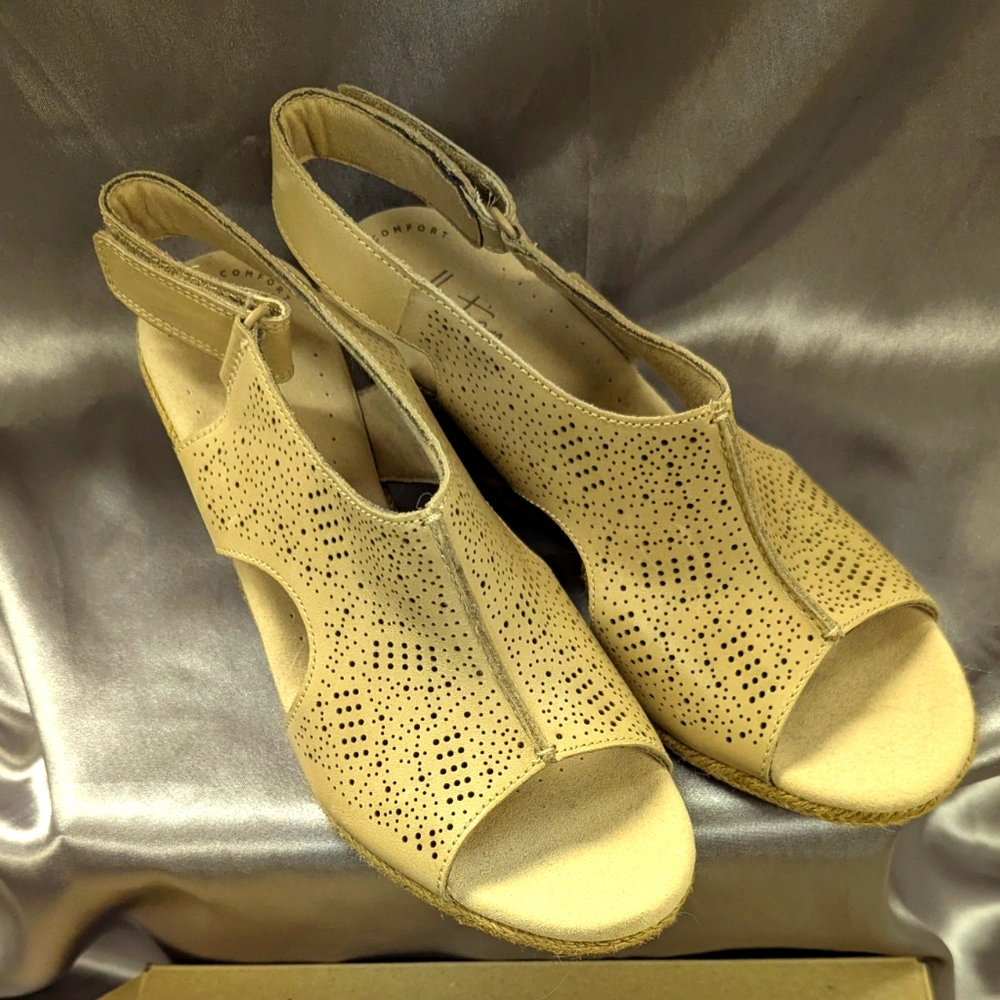 Clarks Wedge Sandals